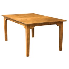 Shaker Mission with Arch Skirt Legged Dining Table