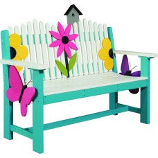 4' Artscapes Poly Picket Bench