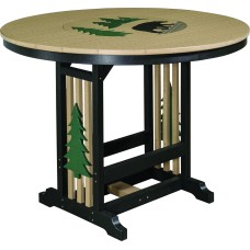 48" Artscapes Round Poly Dining Table