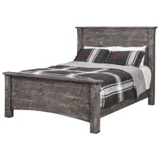 Rough Cut Maplewood Flat Panel Bed
