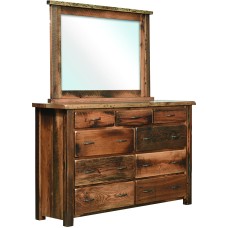 Reclaimed Post Mission 9 Drawer Dresser