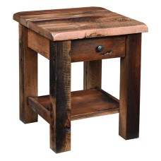 Reclaimed Post Mission End Table