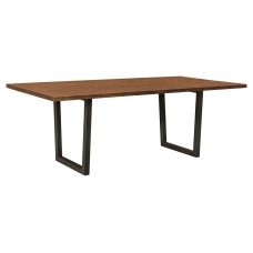 Live Edge Lifestyle Trestle Dining Table - QUICK SHIP