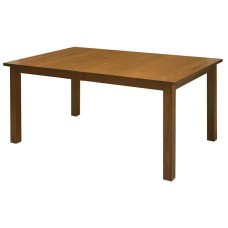 Mission Leg Table with Walnut Inlays
